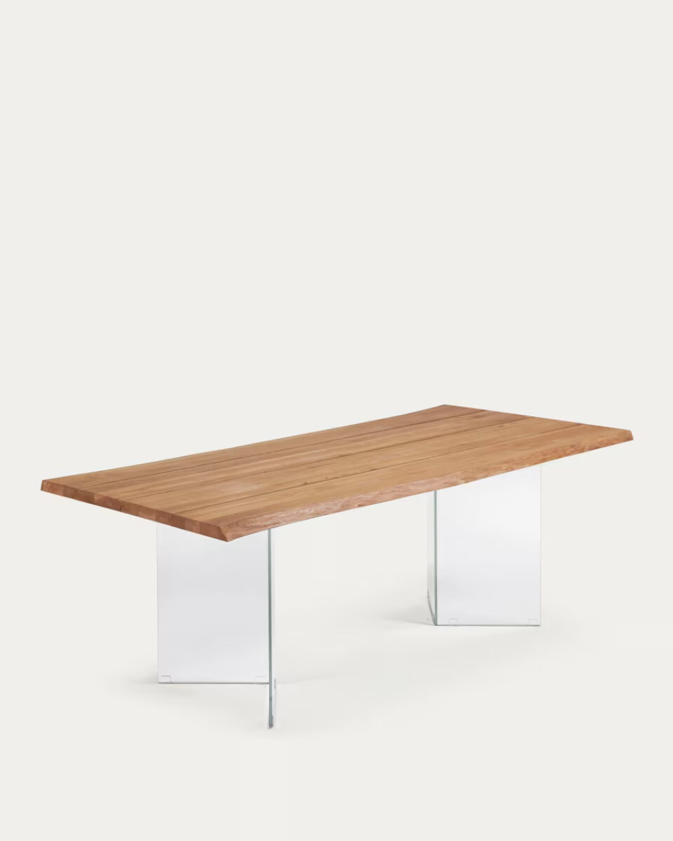 LEVIK(LOTTY) table 220x100 glass  natural