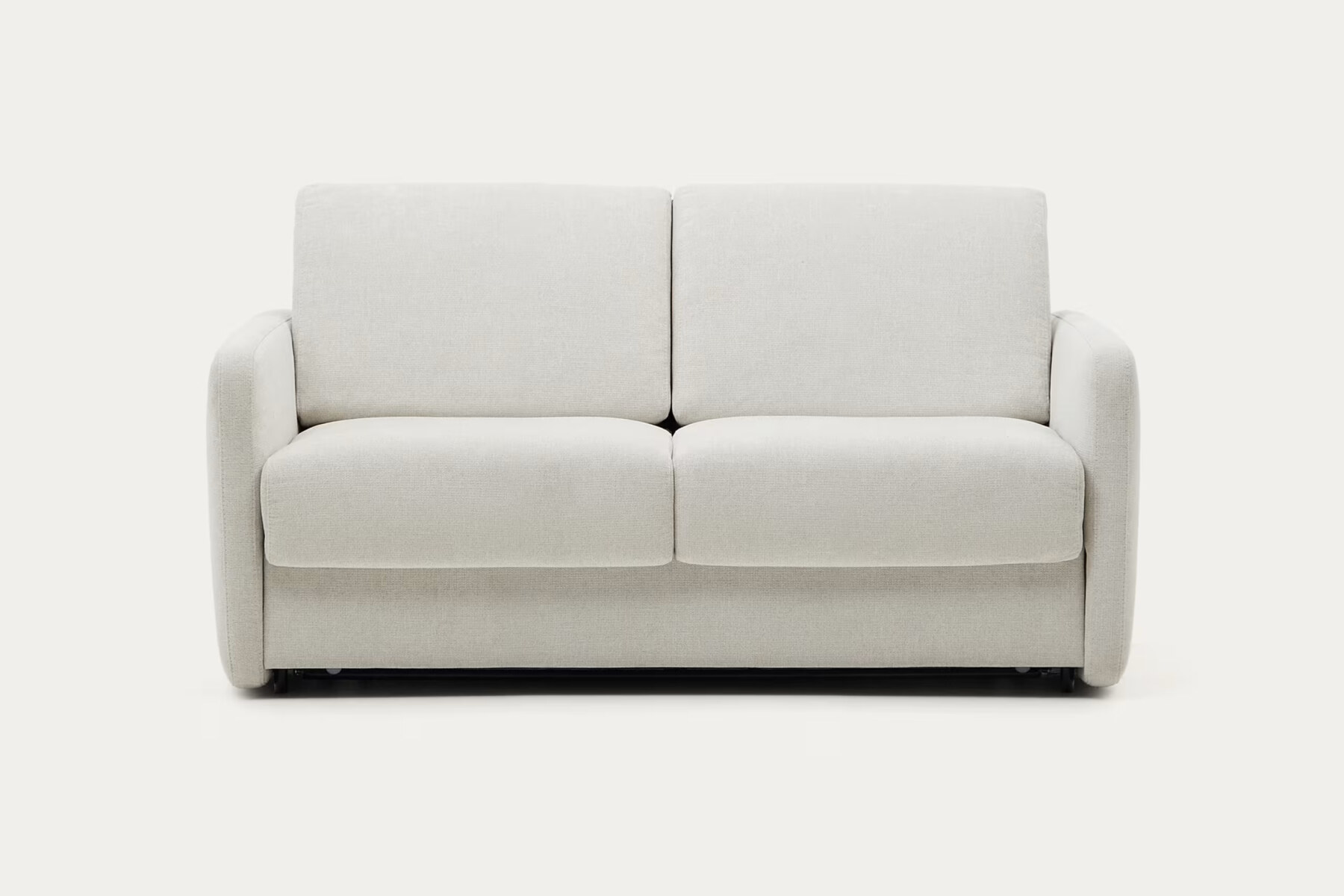 Nuala pearl-coloured 2-seater sofa bed. 184 cm