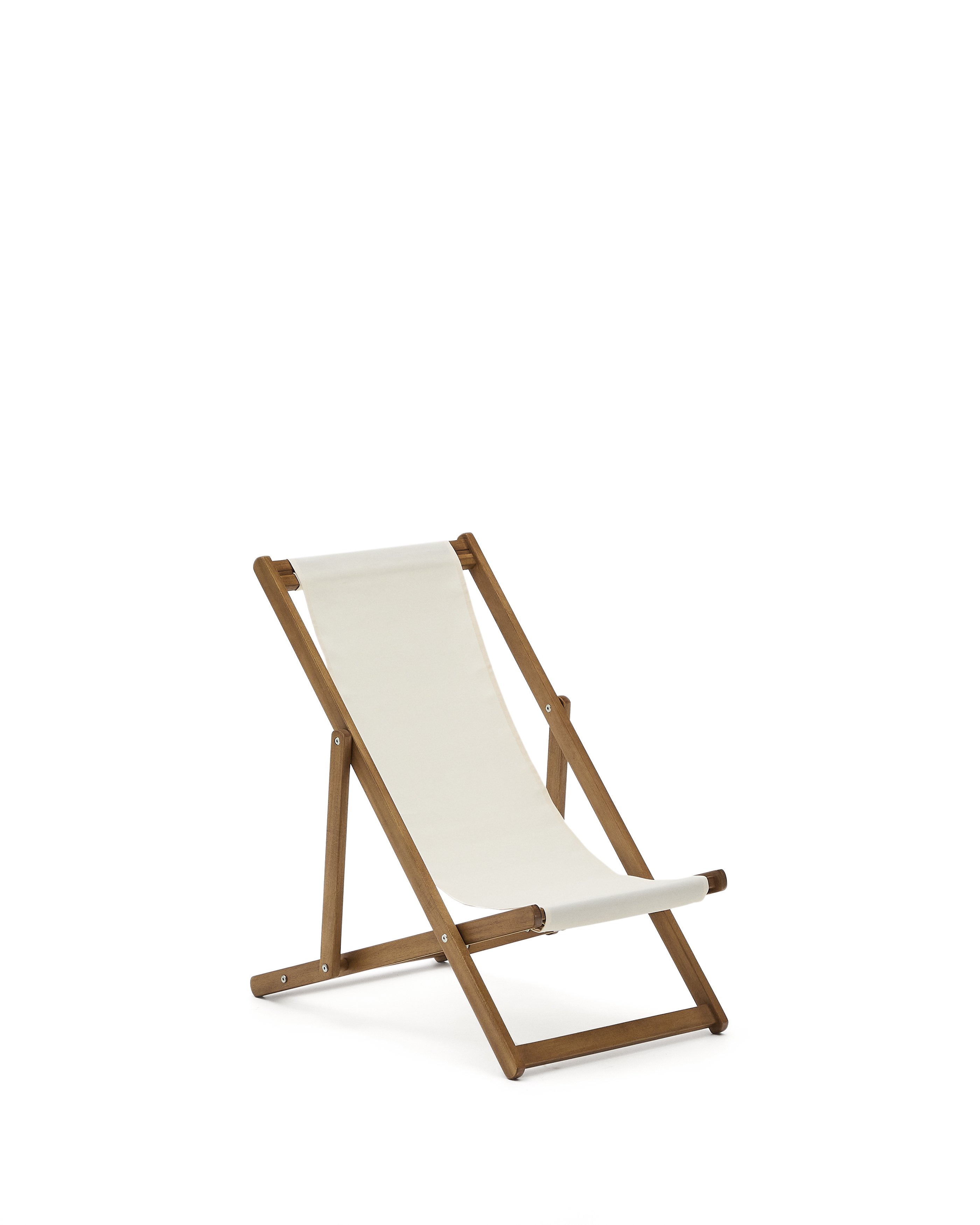 Adredna childrenes beige outdoor folding hammock made of FSC 100% solid acacia wood