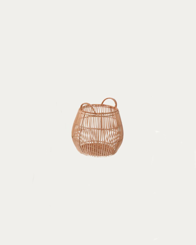 Daya basket in 100% rattan with natural finish _ SMALL