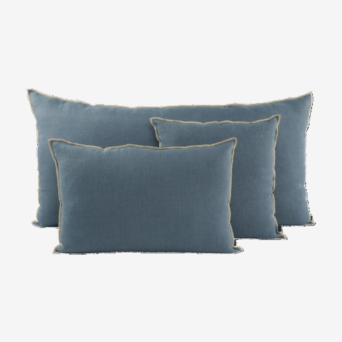 HOUSSE DE COUSSIN CHENNAI LIN TURQUIN 40X60