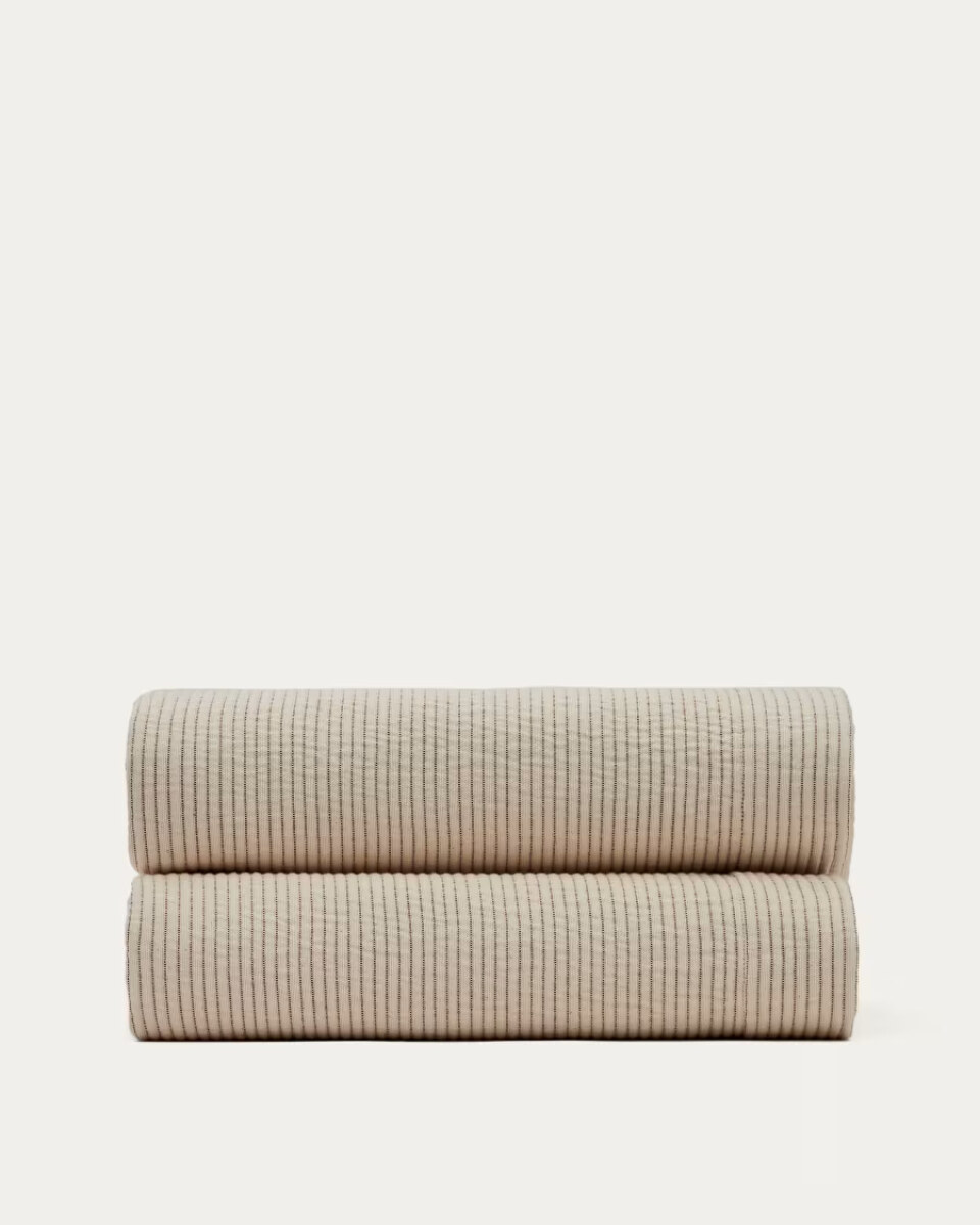 Bedar 100% cotton beige quilt for bed 150/160 cm