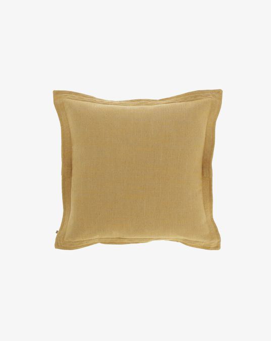 MUSTARD-YELLOW maelina cushion cover 45 x 45 cm