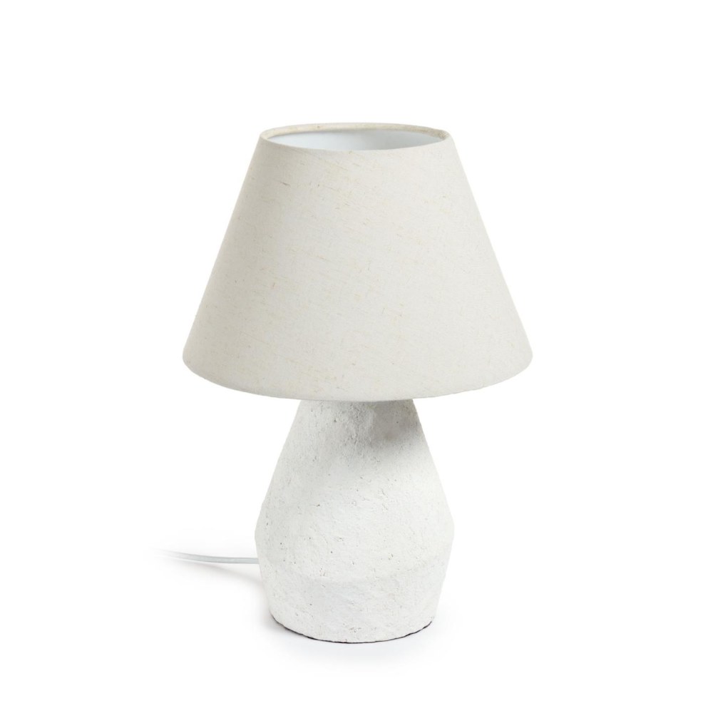 Noara magnesium table lamp with a white finish