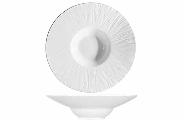 PURE WHITE PASTA PLATE D275XH63CM
