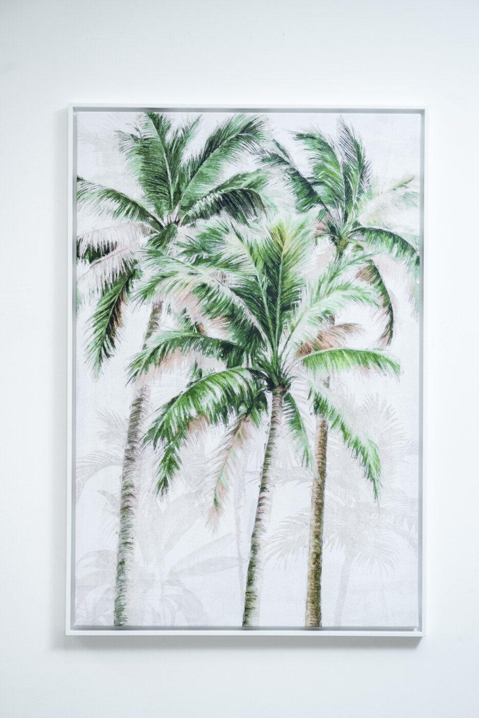 86965 Toiles classiques imprimÃ©es avec encadrement BLANC 80X120