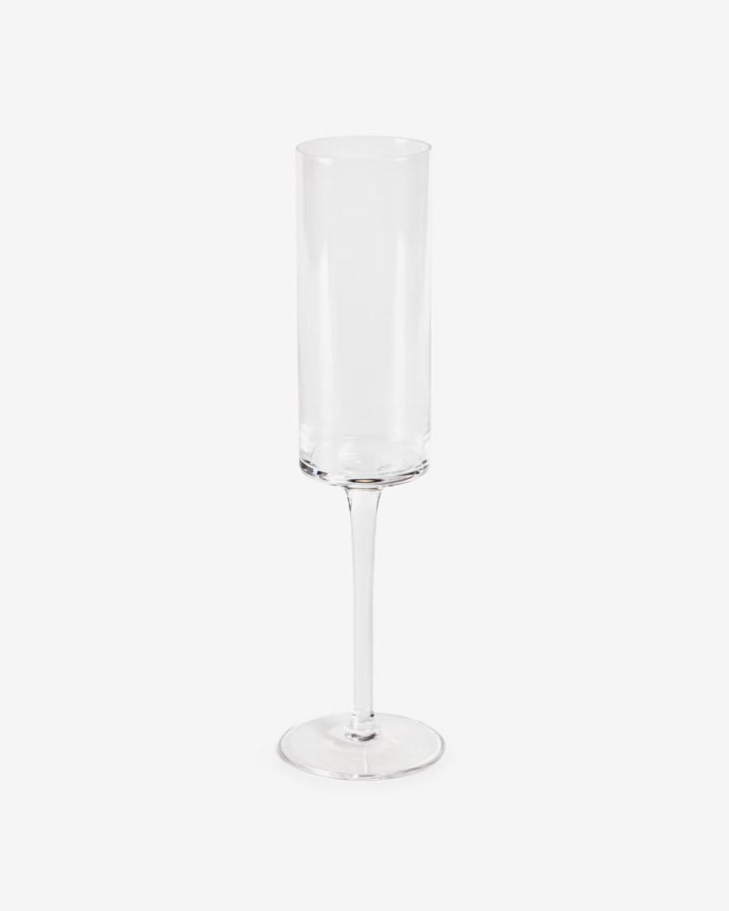 Yua cava flute made from transparent glass- 30 cl