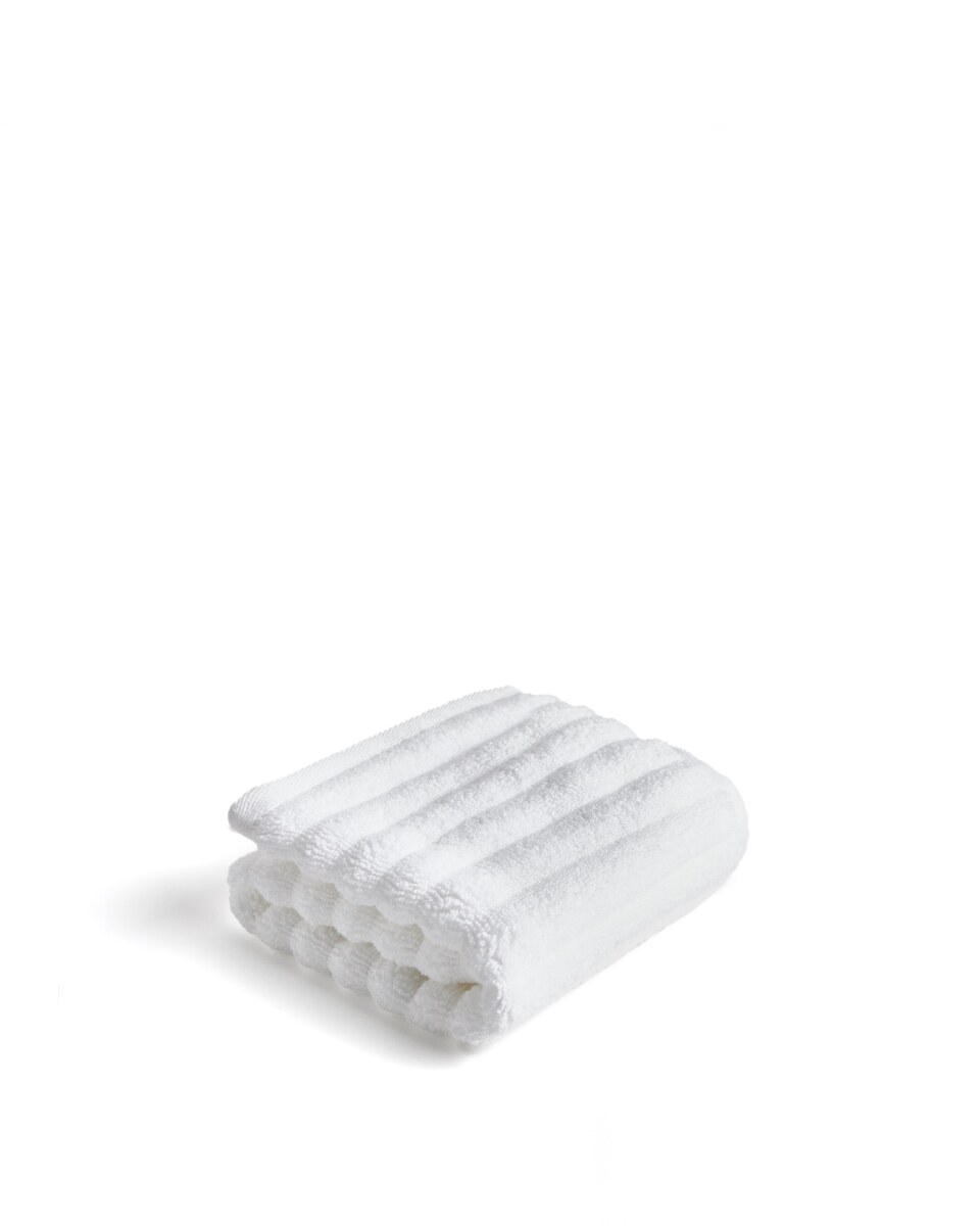 Navira 100% cotton white face towel 30 x 50cm