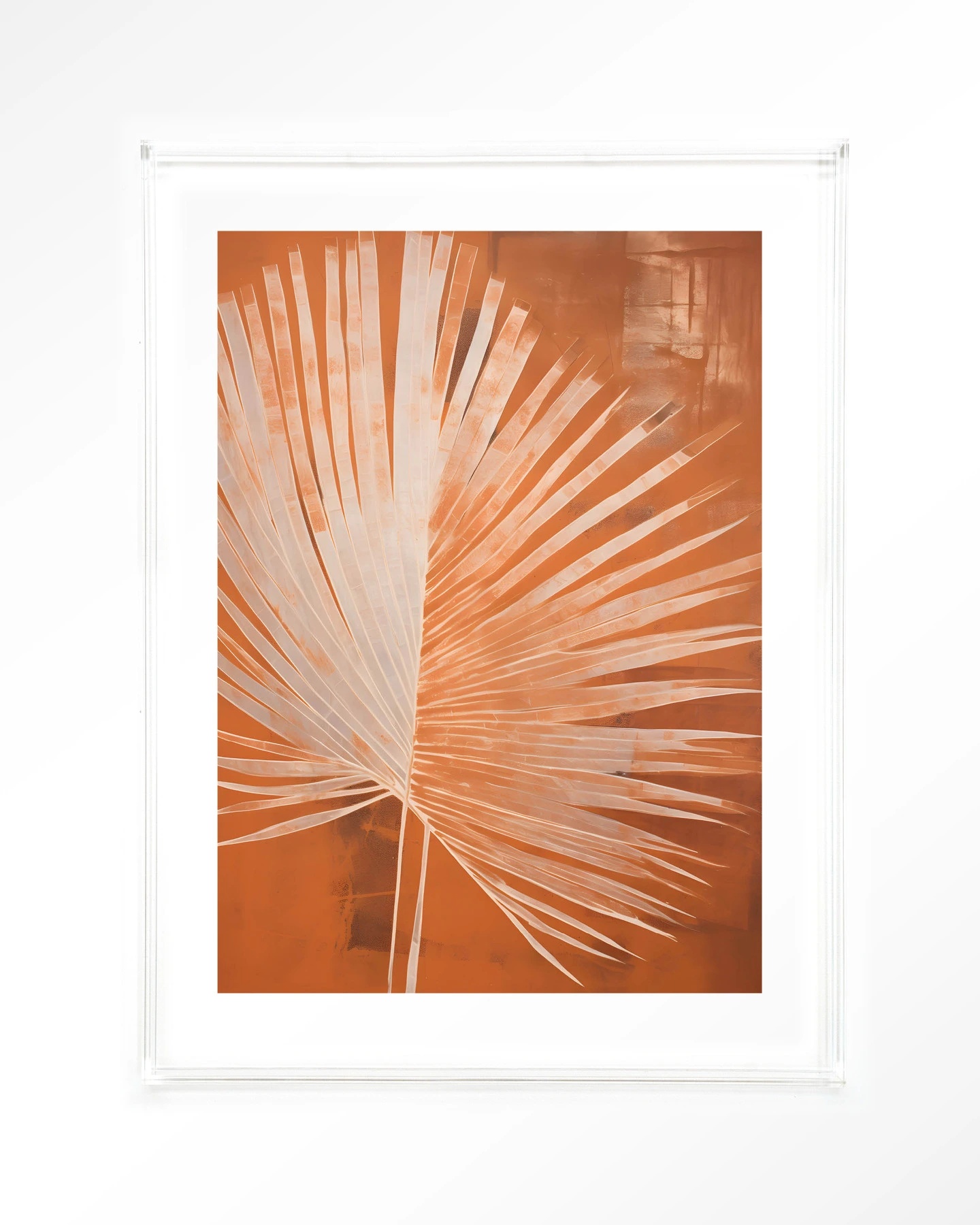 Rusty Palm Acrylicframe50x70cm-clear