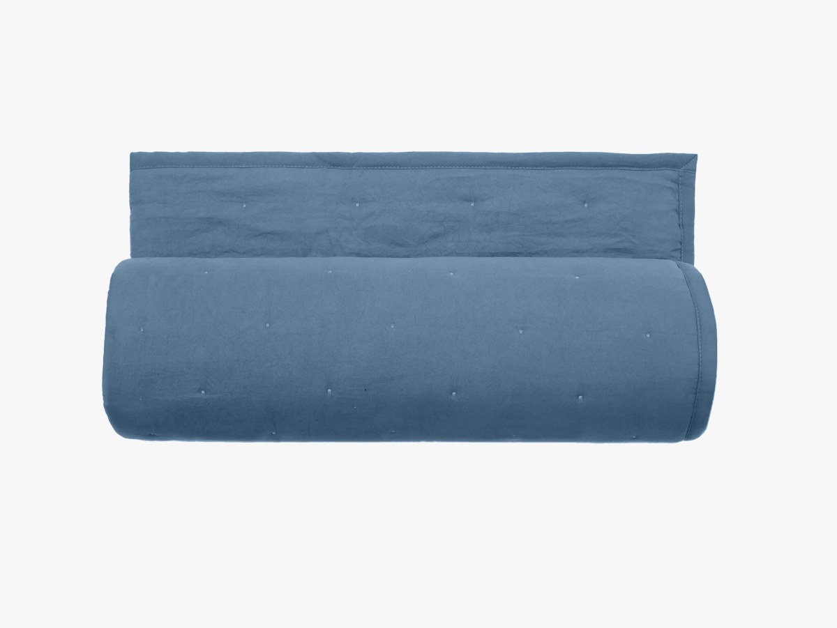 Couvre-lit 220x240 cm Celeste Bleu Métal