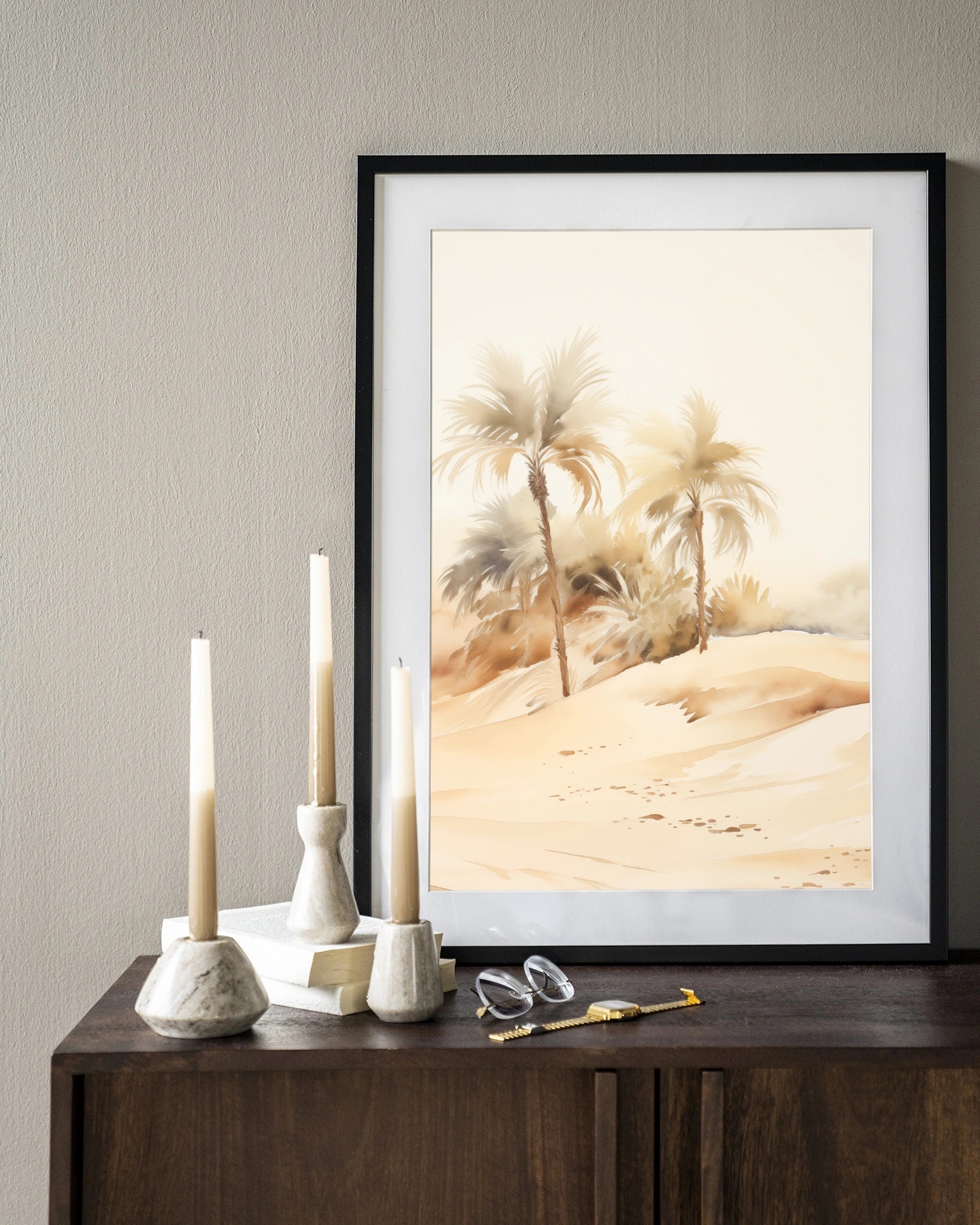 Palm Dust Acrylic frame 50x70 cm - clear