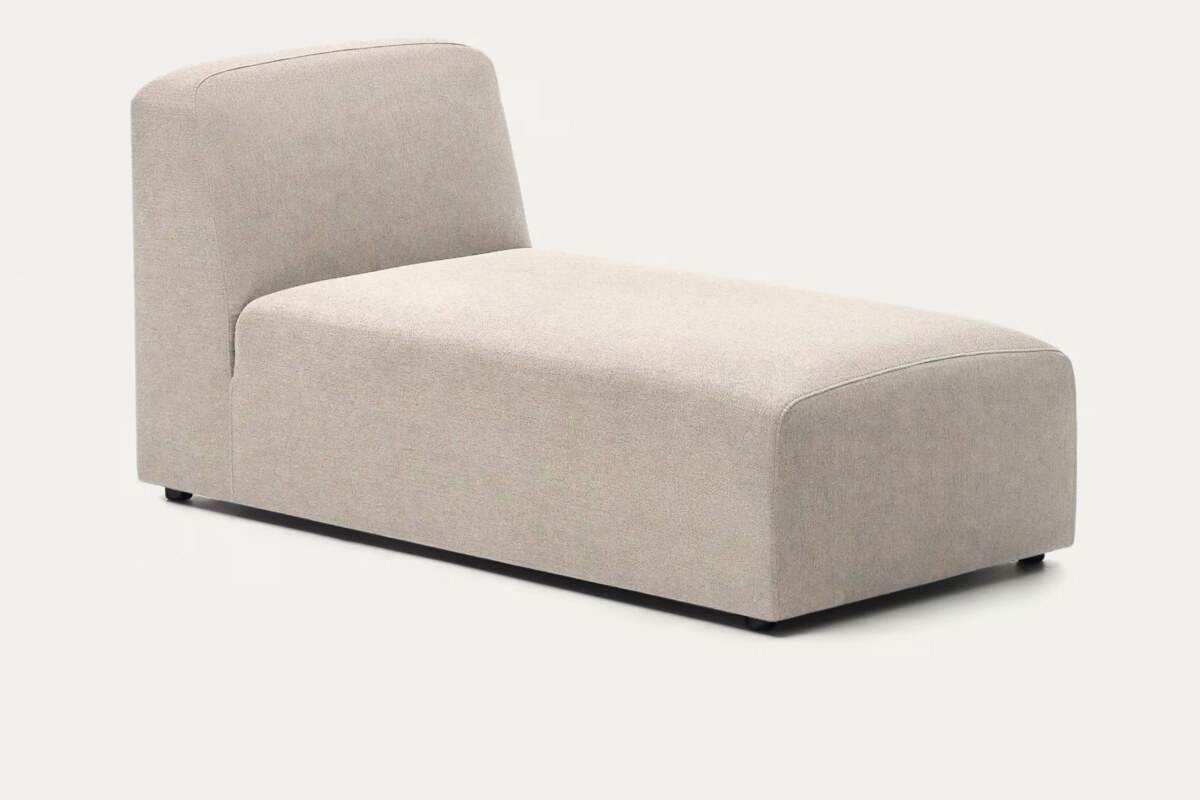 Neom chaise module in beige. 152 x 75 cm FSC Mix Credit
