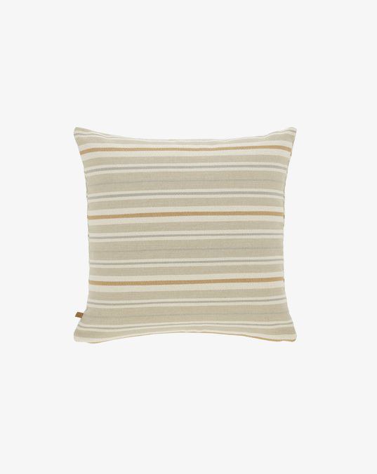 SYDELLE striped brown cushion cover 45 x 45 cm