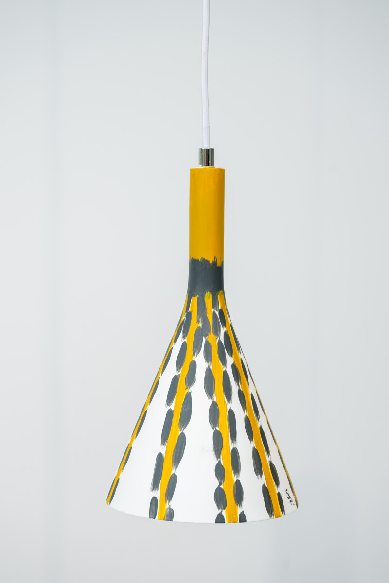 Triangle 20x29cm Dots Jaune