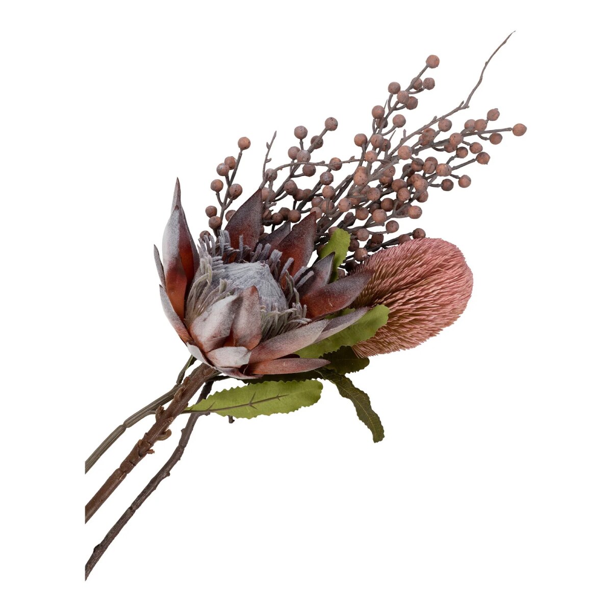 9501150 King Protea Bouquet artificial flowers rose mix H74 cm