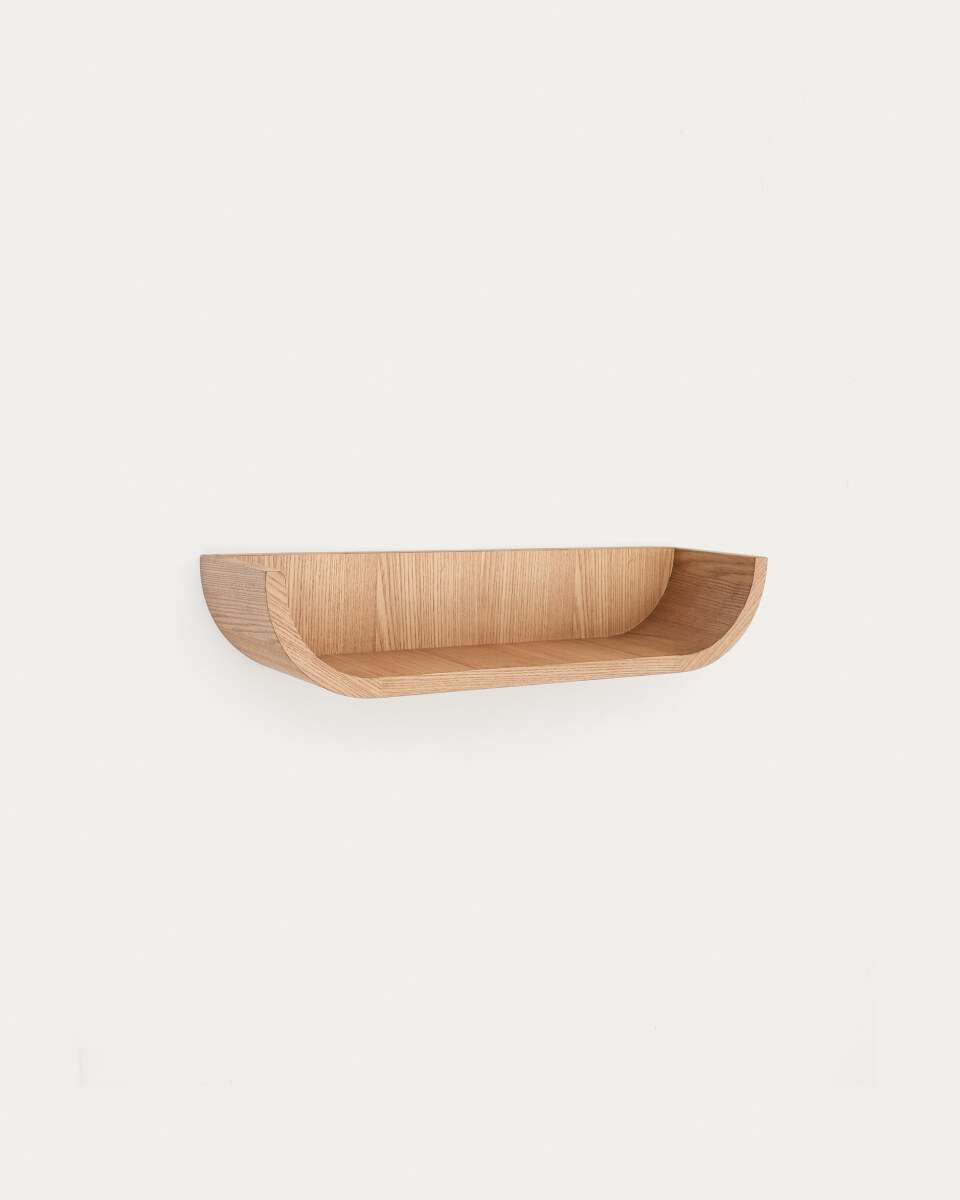 Salaya ash laminated plywood shelf in a natural finish. 60 x 12 cm