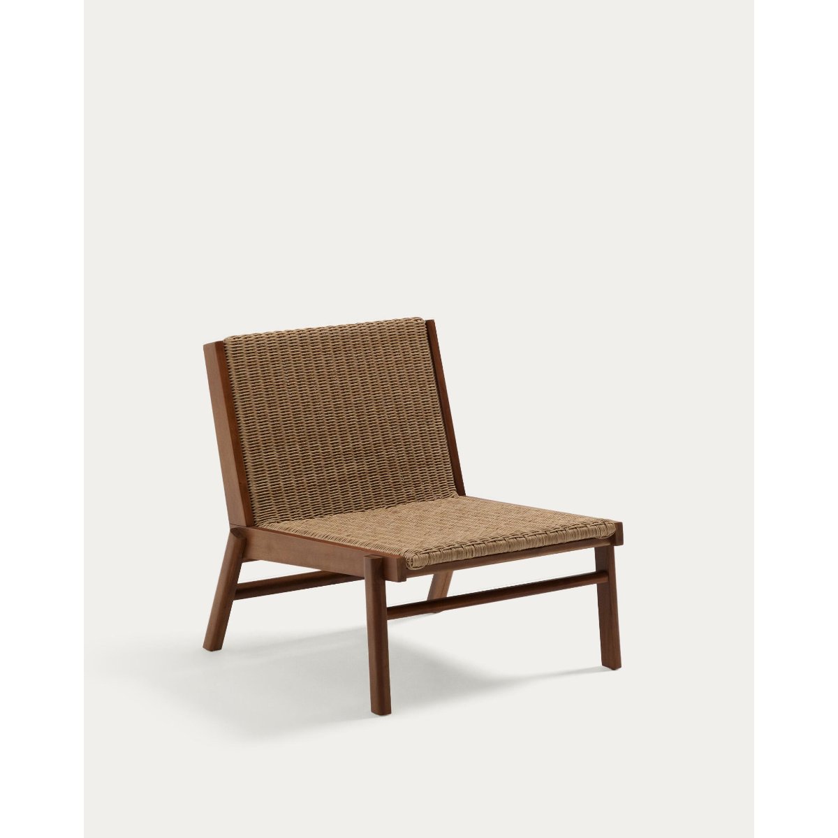 Itani armchair in FSC 100% solid acacia wood and synthetic rattan
