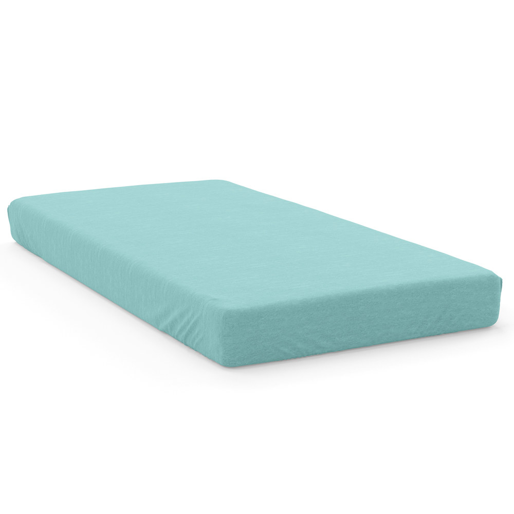 SATIN COTON 70F 2021 CELADON FITTED SHEET BO30 140X190