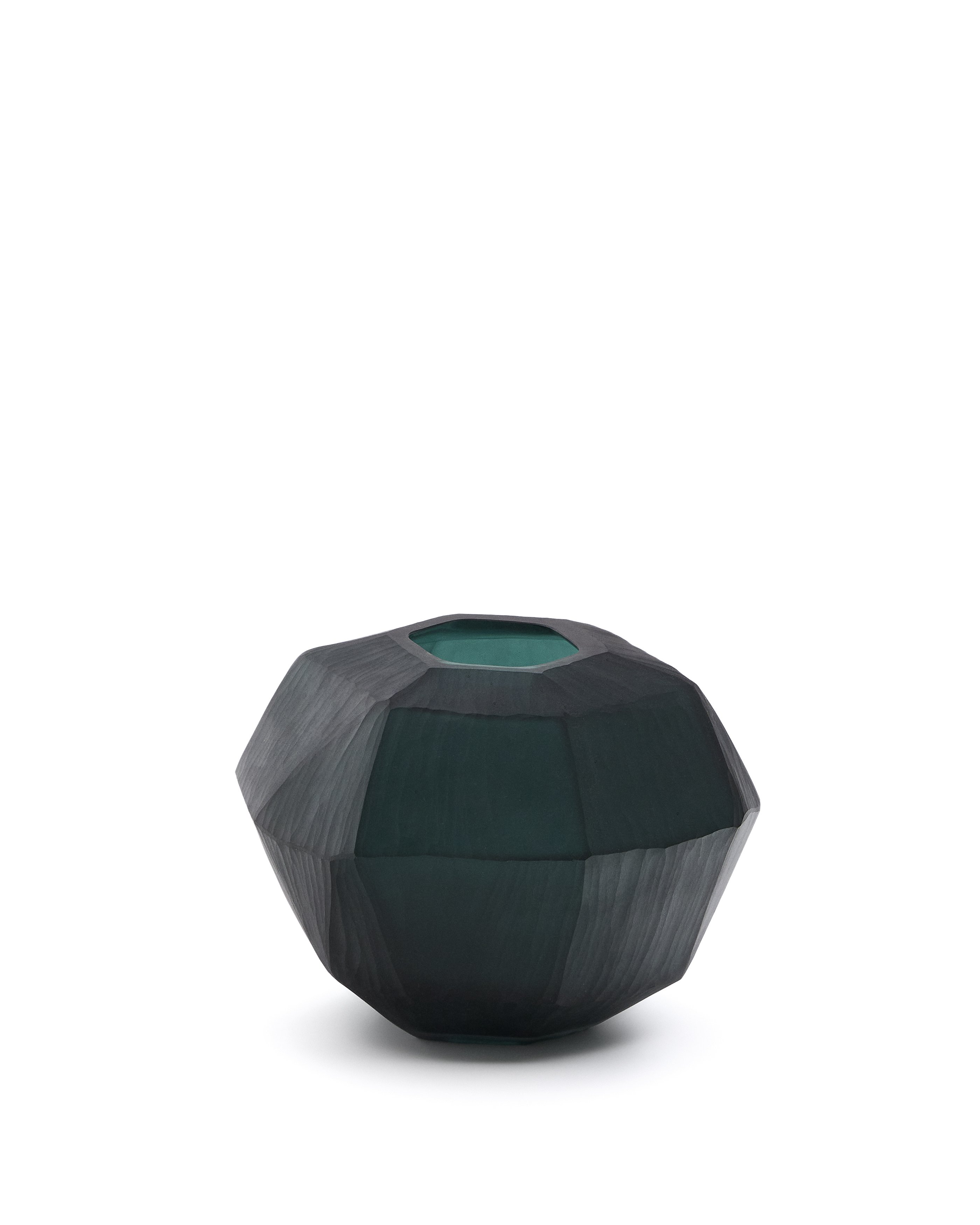 Geonix green glass vase 22cm
