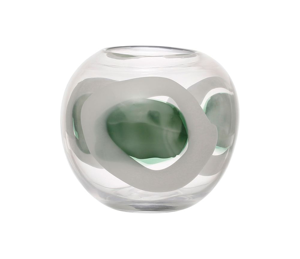VASE EUCALYPTUS VERT D19.5XH17