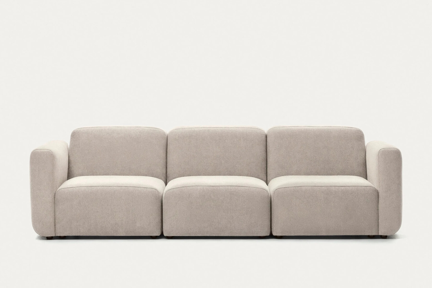 Neom 3 seater modular sofa in beige. 263 cm FSC Mix Credit