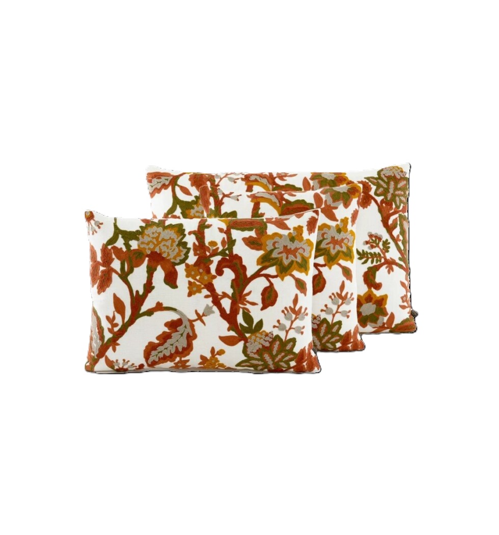 BALI CUSHION PAPRIKA LINEN COTTON 18X18 INCHES 45X45 CM