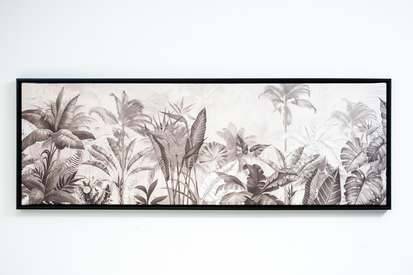 8791 Toiles classiques imprimÃ©es avec encadrement NOIR 50X150