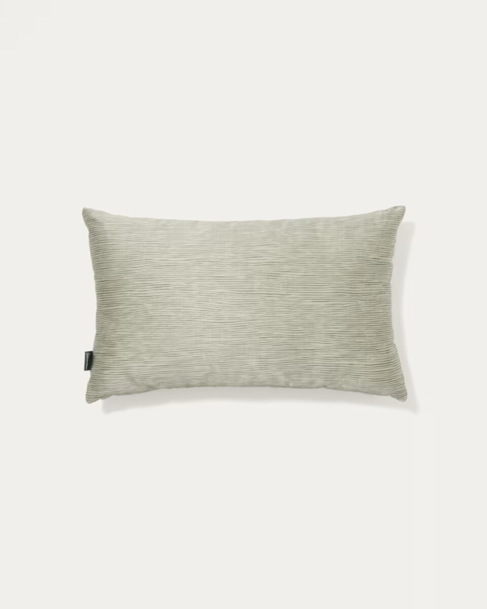 Mirca green textured cushion cover. 50 x 30 cm