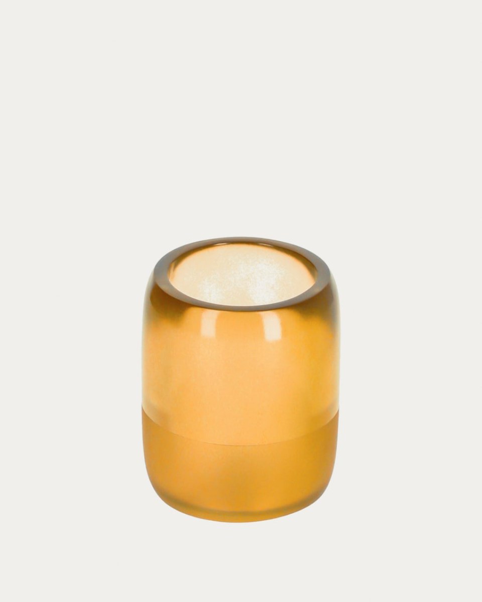 Maive yellow toothbrush holder