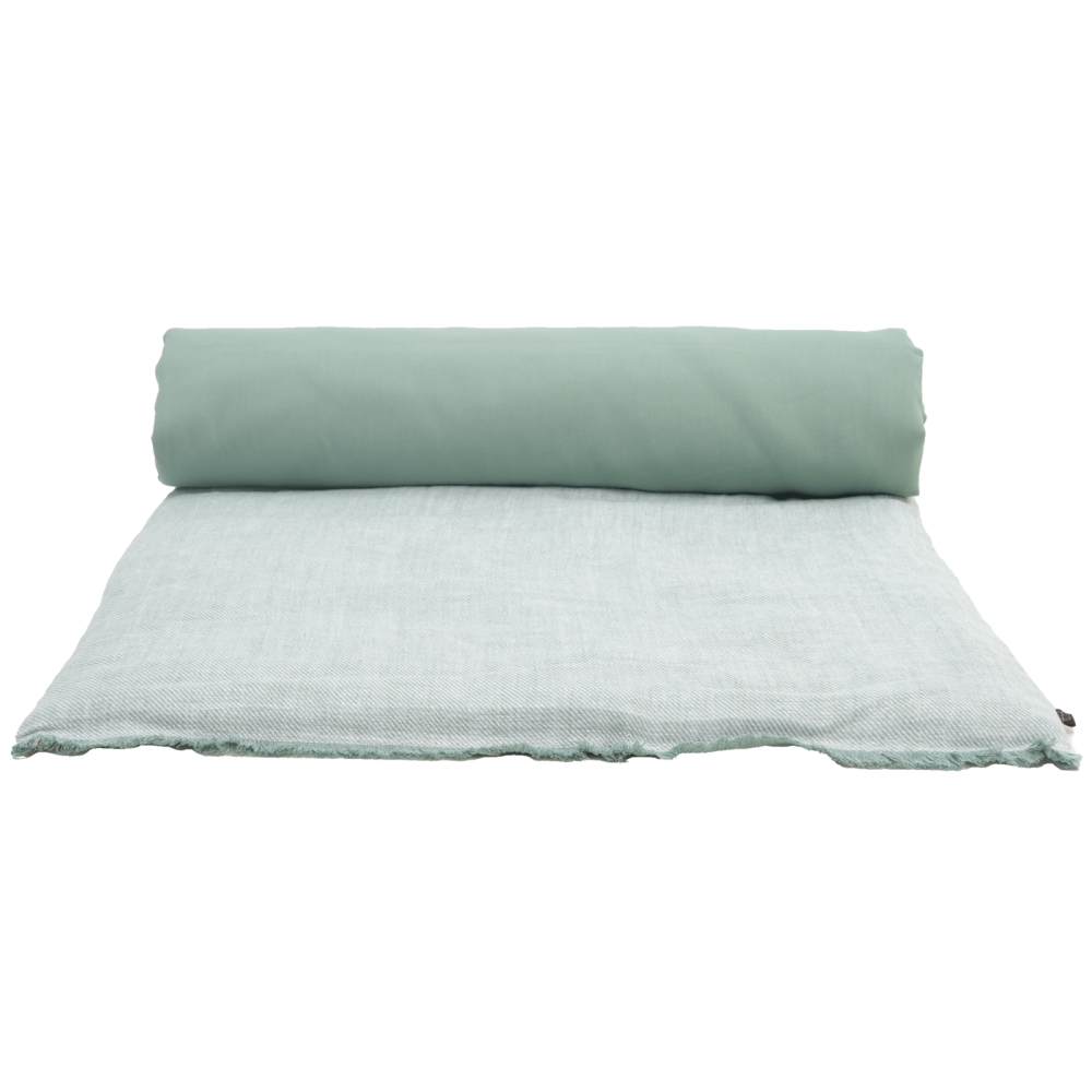 PLAID CUBA LIN CELADON 135X190