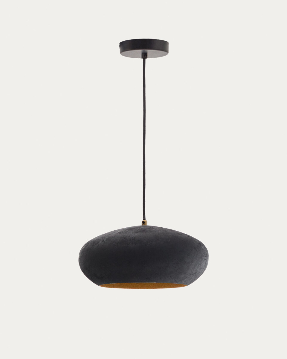 Inda metal ceiling lamp in a black finish.  30 cm