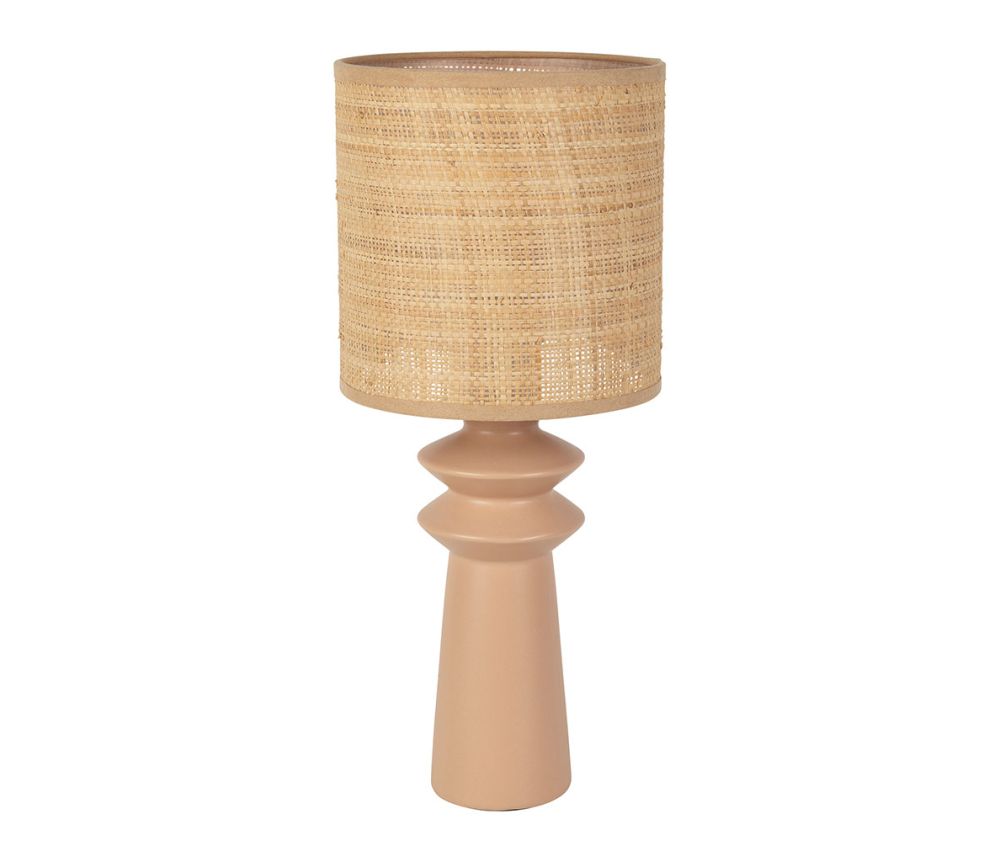 LAMPE OPALE NUDE+NAT D19XH44CM