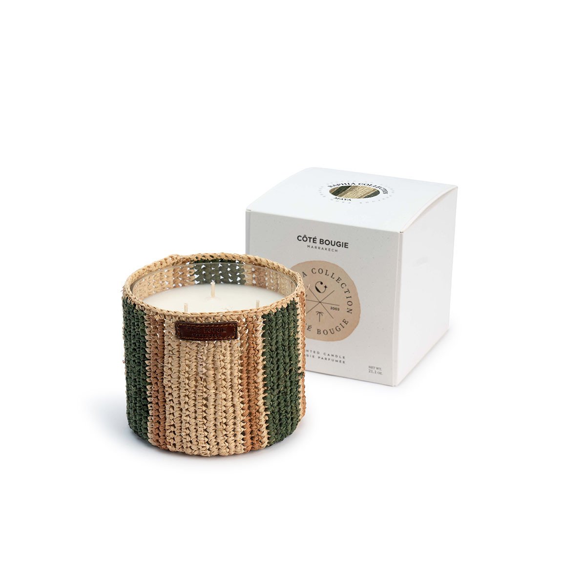 BOUGIE RAPHIA MAYA M / MENTHE & THE