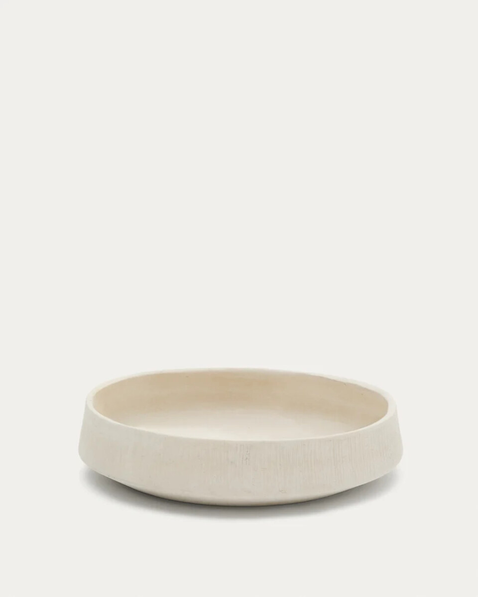 Anse white papier mché decorative bowl Ø40 cm