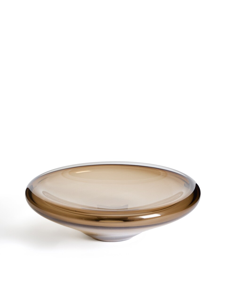 Zolira brown glass centerpiece 31 cm