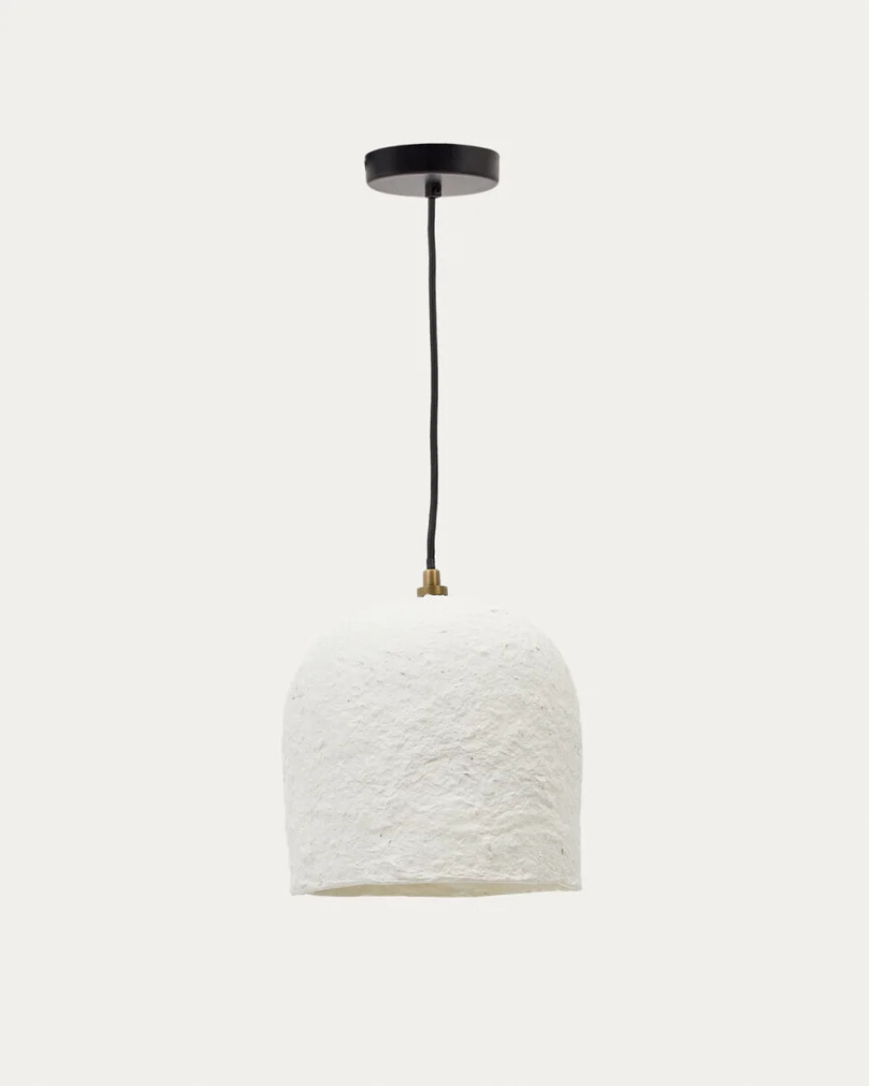 Calvia white papier-mache ceiling lamp  25 cm