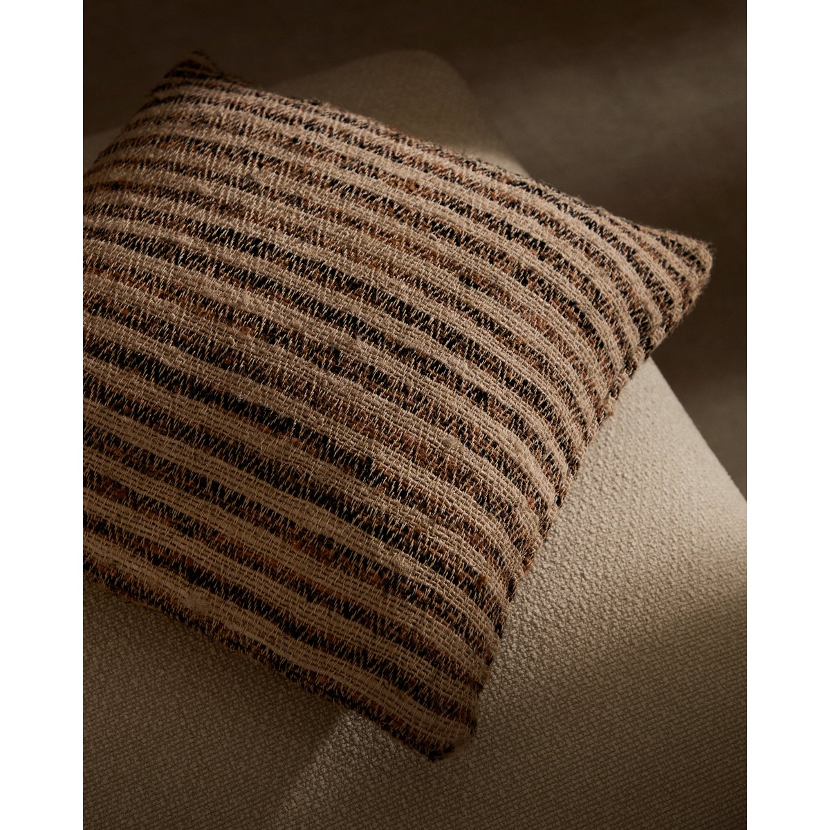Wesna cushion cover in multi-coloured viscose and cotton 45 x 45 cm