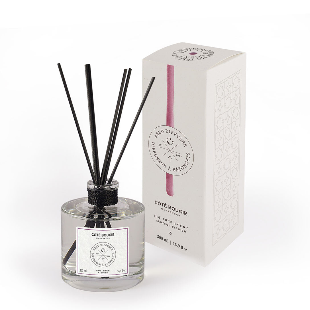 DIFFUSEUR A BATONNET 500ML FIGUIER