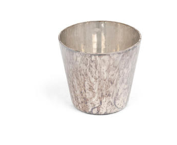 T2-G92-TA tealight sprayed glass marble look