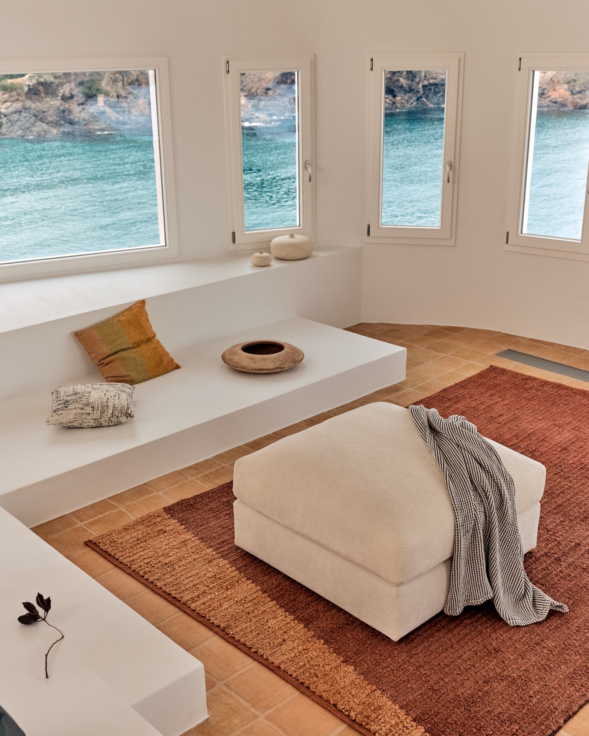 Mandi terracotta jute rug 200 x 300cm