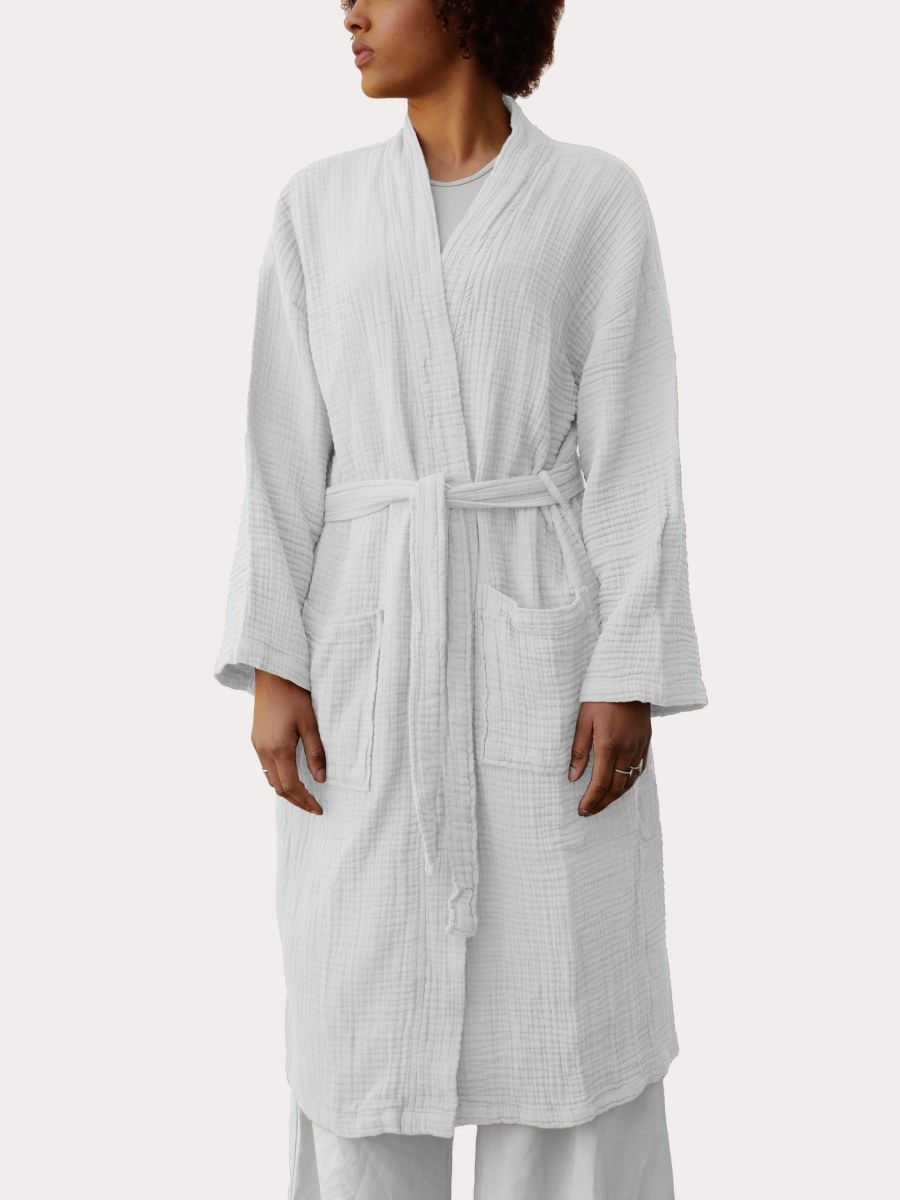 Peignoir col kimono taille L-XL Kea Neige