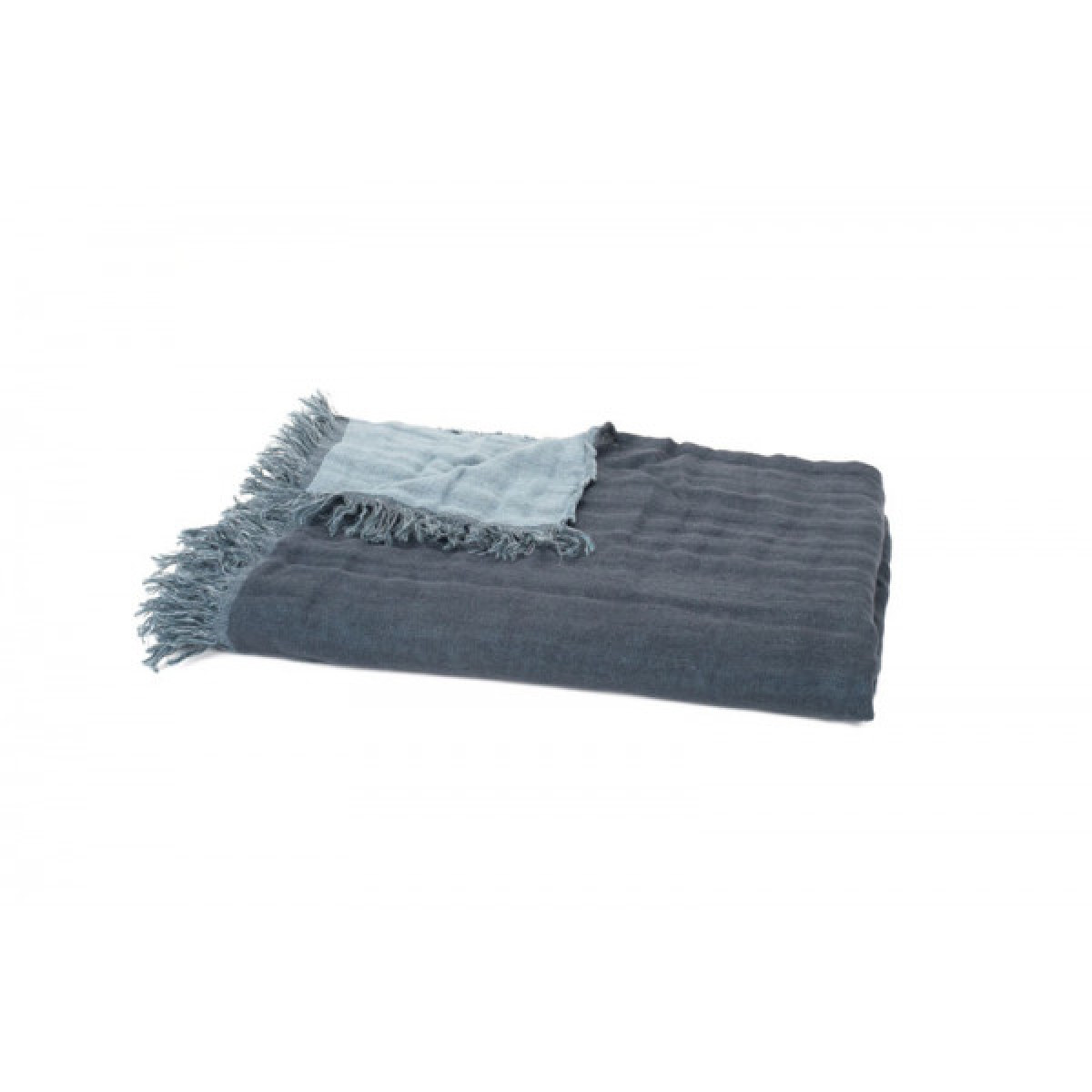 BAYA PLAID 135X200 17 DENIM \ BLEU STONE