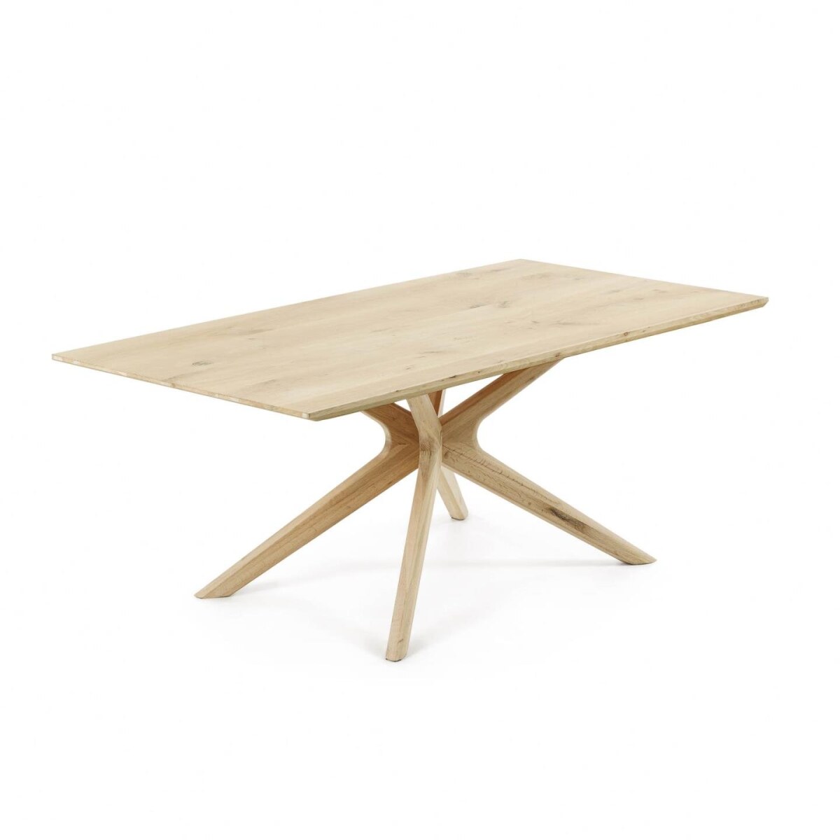 Armande oak plywood   table with bleached finish 200 x 100 cm