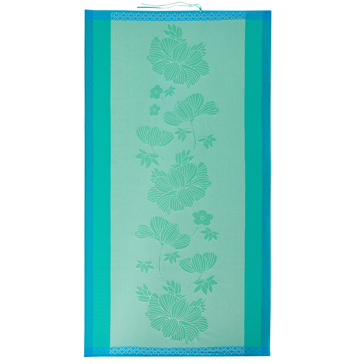 DRAP PLAGE 100X200 MONOI LAGON COTON