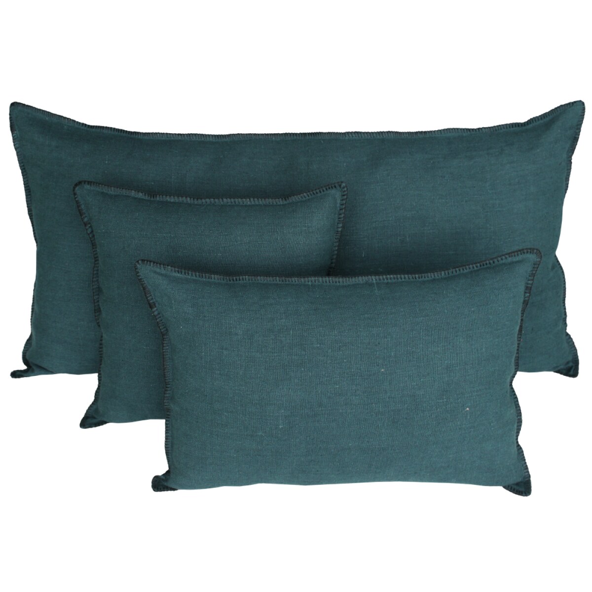 MANSA HOUSSE DE COUSSIN BLEU DE PRUSSE 45X45