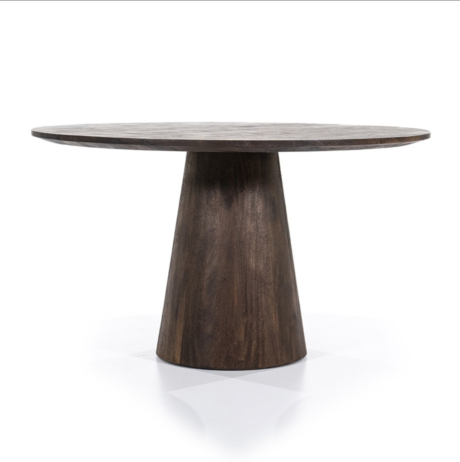Dining table Aron round 130x76 - brown