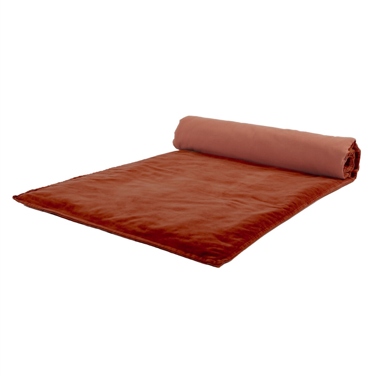 MANHATTAN QUILT COVER BRICK VELVET 33X79 INCHES 85X200 CM