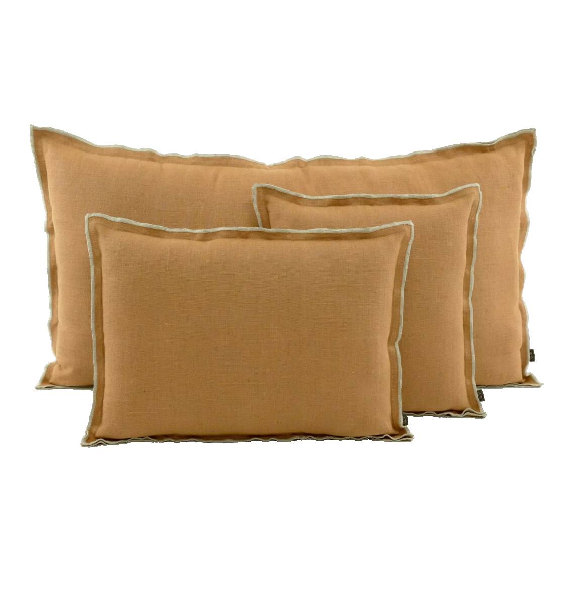SEONI CUSHION COVER TABAC LINEN 22X43 INCHES 55X110 CM
