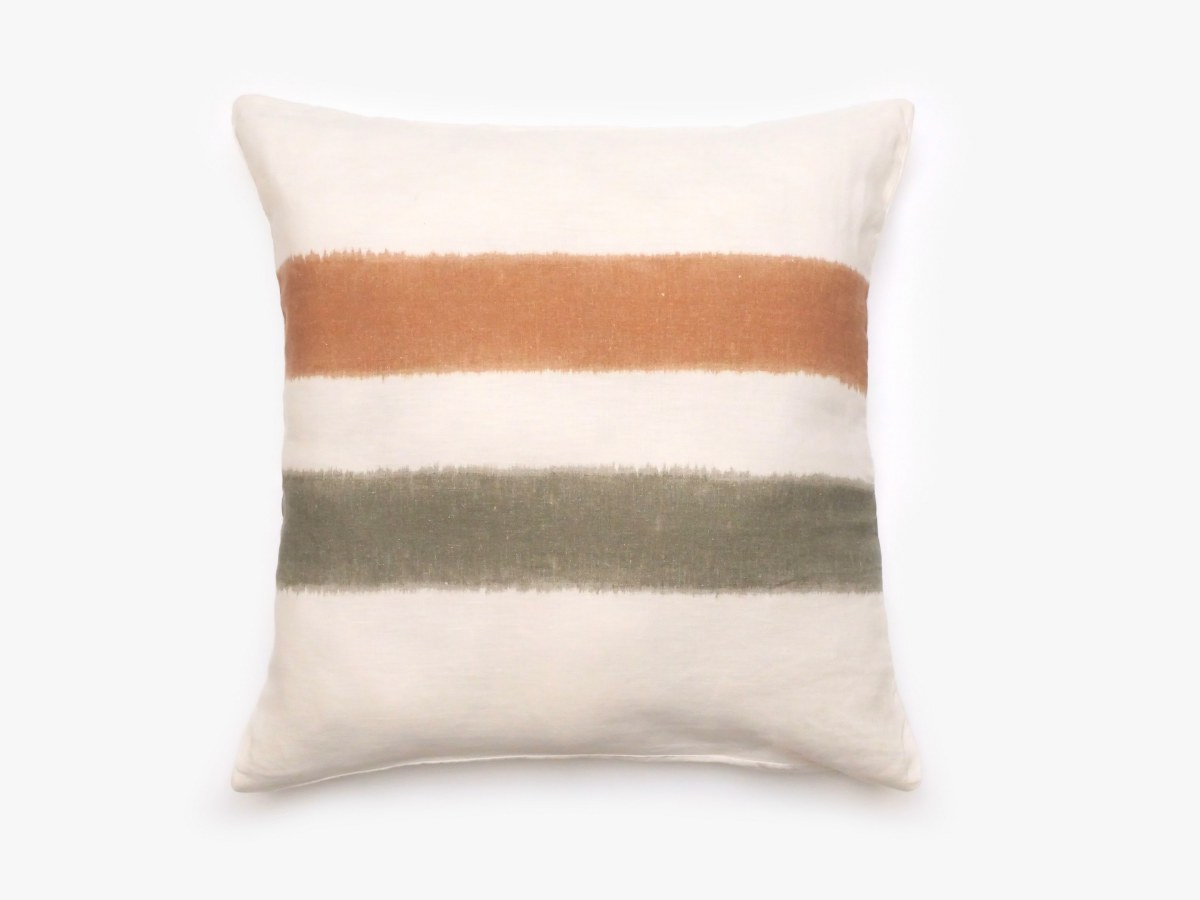 Housse de coussin 45x45 cm Aria Cognac Kaki