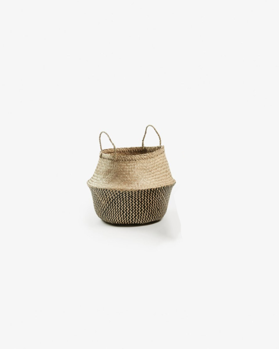 Thai baskets natural and black _ LARGE